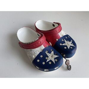 Crocs Classic TEXAS FLAG Unisex CLOGS Unisex Men’s  Sz 5  Women’s 7 NEW